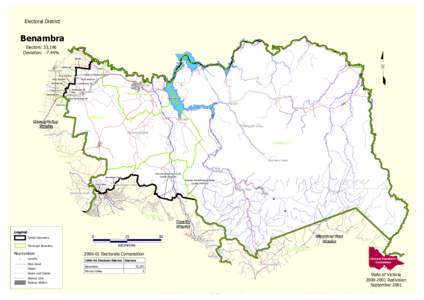 Electoral District  Benambra Electors: 33,196 Deviation: -7.44% Gills