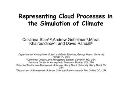 Community Climate System Model / Madden–Julian oscillation / Global climate model / National Center for Atmospheric Research / Climatology / Low-pressure area / Precipitation / Atmospheric sciences / Meteorology / Atmospheric dynamics