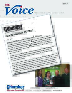 May[removed]THE Official Publication of The Chamber - GF/EGF Official Publication