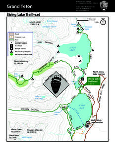 Bearpaw Lake / String Lake / Teewinot Mountain / Teton Glacier / Trapper Lake / Mount Woodring / Falling Ice Glacier / Leigh Lake / Jenny Lake / Teton County /  Wyoming / Grand Teton National Park / Wyoming