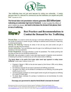 Human trafficking / Ethics / Human trafficking in the United States / Human trafficking in Afghanistan / Crime / Coalition Against Trafficking in Women / Laws regarding prostitution