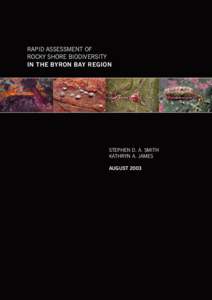 RAPID ASSESSMENT OF ROCKY SHORE BIODIVERSITY IN THE BYRON BAY REGION STEPHEN D. A. SMITH KATHRYN A. JAMES