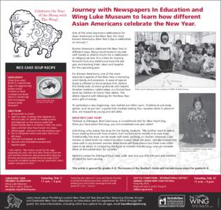 Celebrate the Year of the Sheep with The Wing! Journey with Newspapers In Education and Wing Luke Museum to learn how different