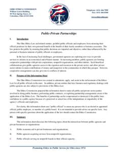 OHIO ETHICS COMMISSION William Green Building 30 West Spring Street, L3 Columbus, Ohio[removed]Telephone: ([removed]