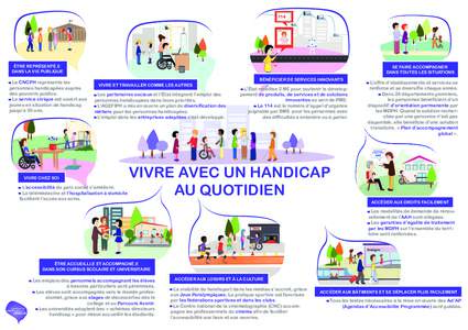 ÊTRE REPRÉSENTÉ.E DANS LA VIE PUBLIQUE - Le CNCPH représente les personnes handicapées auprès des pouvoirs publics.