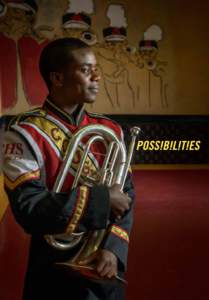 MARCHING TO THE BEAT OF POSSIBILITY When Julie Yuspeh Benson read of the Rabouin High School Band’s commitment to marching in Mardi Gras 2006, even though most of the students had been rendered homeless by Katrina and