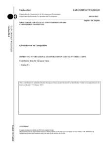 Unclassified  DAF/COMP/GF/WD[removed]Organisation de Coopération et de Développement Économiques Organisation for Economic Co-operation and Development