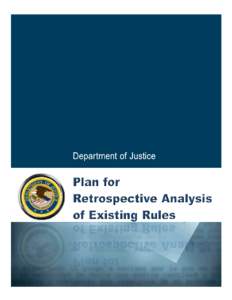 Final Plan for Retrospective Review of Existing Regulations Pursuant to Executive Order 13563