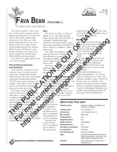 EM 8697 January¢ FAVA BEAN