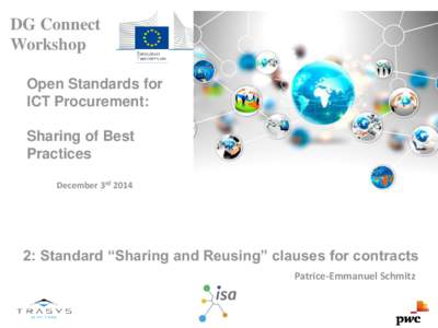 DG Connect Workshop Open Standards for ICT Procurement: Sharing of Best Practices