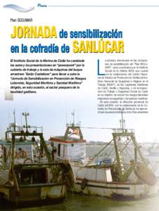 Pesca  Plan SEGUMAR Jornada de sensibilización en la cofradía de sanlúcar