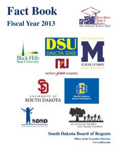 Fact Book Fiscal Year 2013 J;J; South Dakota School for the Deaf