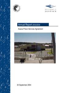 Acacia Prison Services Agreement Annual Report[removed]