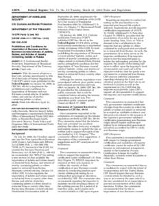 [removed]Federal Register / Vol. 75, No[removed]Tuesday, March 23, [removed]Rules and Regulations DEPARTMENT OF HOMELAND SECURITY