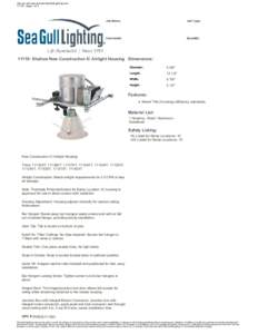 Vist our web site at www.SeaGullLighting.com[removed]page 1 of 3 Job Name:  Job Type: