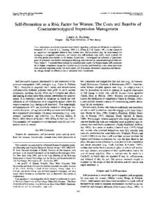 Journal of Personality and Social Psychology 1998, Vol. 74, No. 3, Copyright 1998 by the American Psychological Association, Inc/$3.00