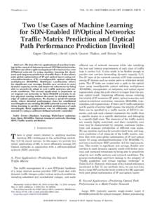 Computing / Information and communications technology / Network architecture / Telecommunications engineering / Internet architecture / Fiber-optic communications / Network protocols / Reconfigurable optical add-drop multiplexer / Multiprotocol Label Switching / Optical networking / Automatically switched optical network / Software-defined networking