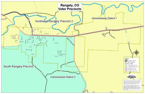 Rangely, CO Voter Precincts 46 Whi t eR