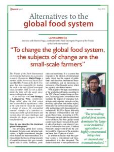 specialreport  May 2016 Alternatives to the global food system