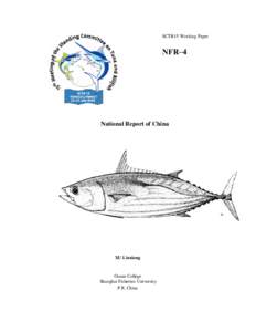 SCTB15 Working Paper  NFR−4 National Report of China