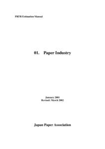 PRTR Estimation Manual  01. Paper Industry