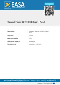 Dassault Falcon[removed]OEB Report - Rev.2  Description: Dassault Falcon[removed]OEB Report Rev.2
