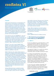 CONFINTEA VI follow-up bulletin, no. 6; Confintea VI follow-up news; Vol.:6; 2013