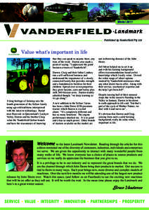 Winter[removed]Landmark Published by Vanderfield Pty Ltd  Value what’s important in life