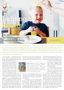 Ausgabehelping hands Der Newsletter der McDonald’s