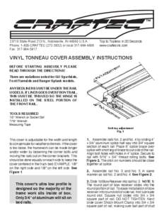 23710 State Road 213 N., Noblesville, IN[removed]U.S.A. Phone: 1-800-CRAFTEC[removed]or local[removed]Fax: [removed]Top to Topless in 20 Seconds www.craftecinc.com