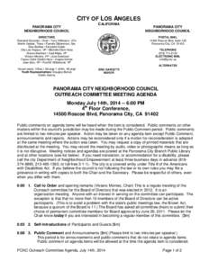 Politics / Principles / Public comment / Minutes / Neighborhood councils / Agenda / Brown Act / Committee / Eric Garcetti / Meetings / Parliamentary procedure / Government