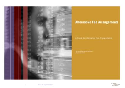 Alternative Fee Arrangements  A Guide to Alternative Fee Arrangements De Brauw Blackstone Westbroek September 2014