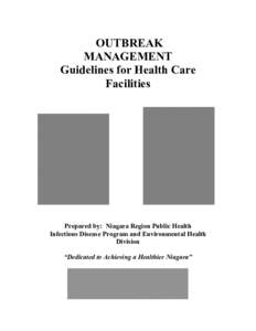 Outbreak Management Guidelines for Health Care Facilities