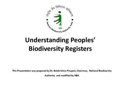 People’s Biodiversity Registers