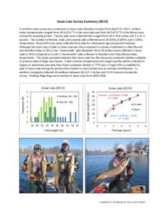 Snow Lake Northern pike research