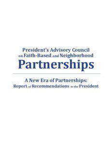 President’s Advisory Council on Faith-Based and Neighborhood