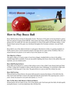 Bowls / Sports / Bocce / Boules / Feather Bowling / Ball games / Games / Recreation