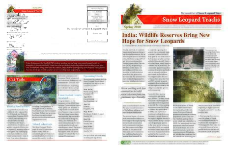 SpringNon-profit Org U.S. Postage  The newsletter of Snow Leopard Trust