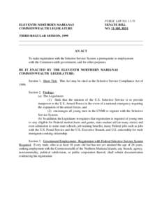 Territories of the United States / Discrimination in the United States / Selective Service System / Pedro Tenorio / Commonwealth / Political geography / Benjamin Manglona / Froilan Tenorio / Insular areas of the United States / Conscription in the United States / Northern Mariana Islands