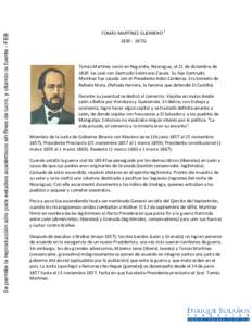 Biografía de Tomás Martínez GuerreroPersonaje de la Guerra Nacional