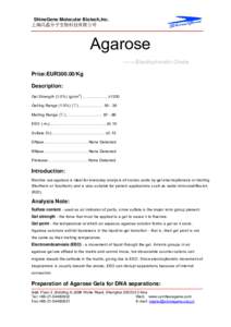 Agarose-gel electrophoresis