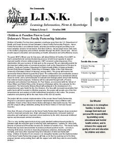 The Community  L.I.N.K. Learning, Information, News & Knowledge Volume 1, Issue 2