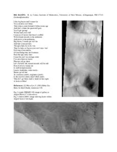 BIG BASINS. B. A, Cohen, Institute of Meteoritics, University of New Mexico, Albuquerque, NM[removed]removed]). I like big basins and I cannot lie You scientists can’t deny That when a crater formed 4 billion year