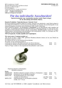 IBP-Schollenberger GmbH Manuelle Buttonmaschinen und Buttonrohteile Heinrich-von-Kleist-Straße 3 D[removed]Roßdorf Telefon[removed], Telefax[removed]