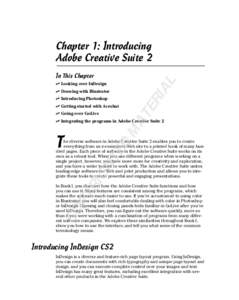 Chapter 1: Introducing Adobe Creative Suite 2 AL  In This Chapter