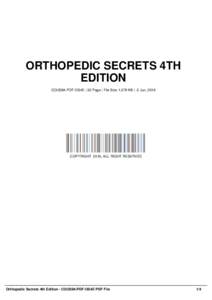Orthopedic surgery / Portable Document Format