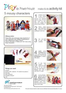 make & do activity kit  5 mousy characters 1