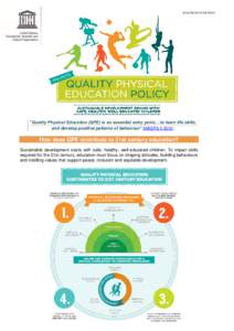 Quality physical education policy; 2015