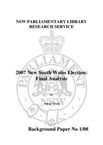 Two-party-preferred vote / Coalition / Electoral system of Australia / Australian federal election / Elections in Australia / Politics / Australian Greens