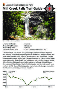 LASSEN V Mill Creek Falls Trail Guide  NIC NATI